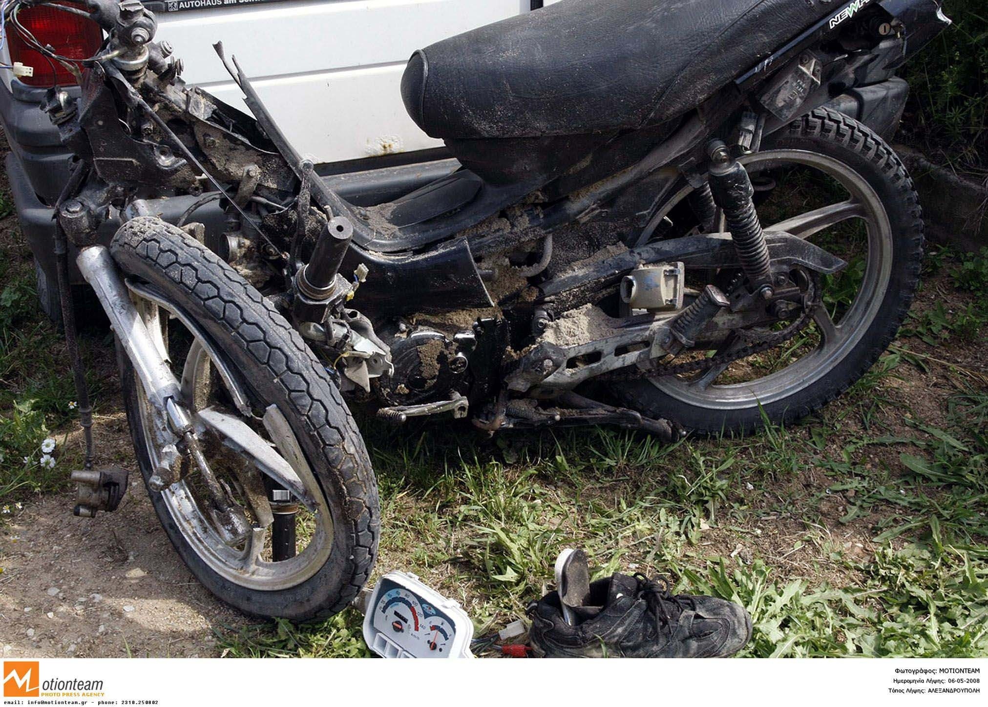 Nεκρός μοτοσικλετιστής μετά από σύγκρουση με ΙΧ