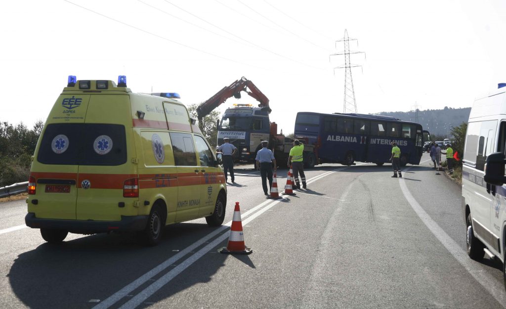 Ακόμα ένα τροχαίο ατύχημα στον κεντρικό δρόμο του Αγίου Ιωάννη - ΦΩΤΟ EUROKINISSI