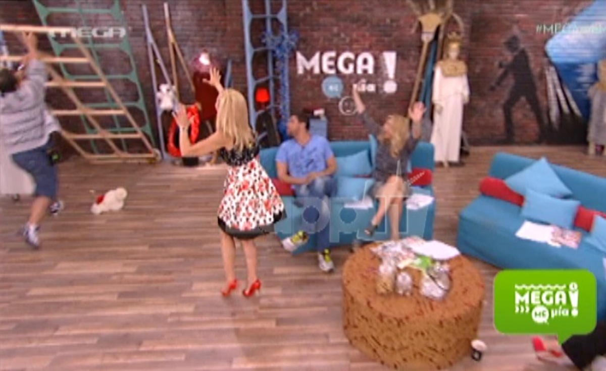 On air ατύχημα στο MEGA με ΜΙΑ! Έπεσε το σκηνικό
