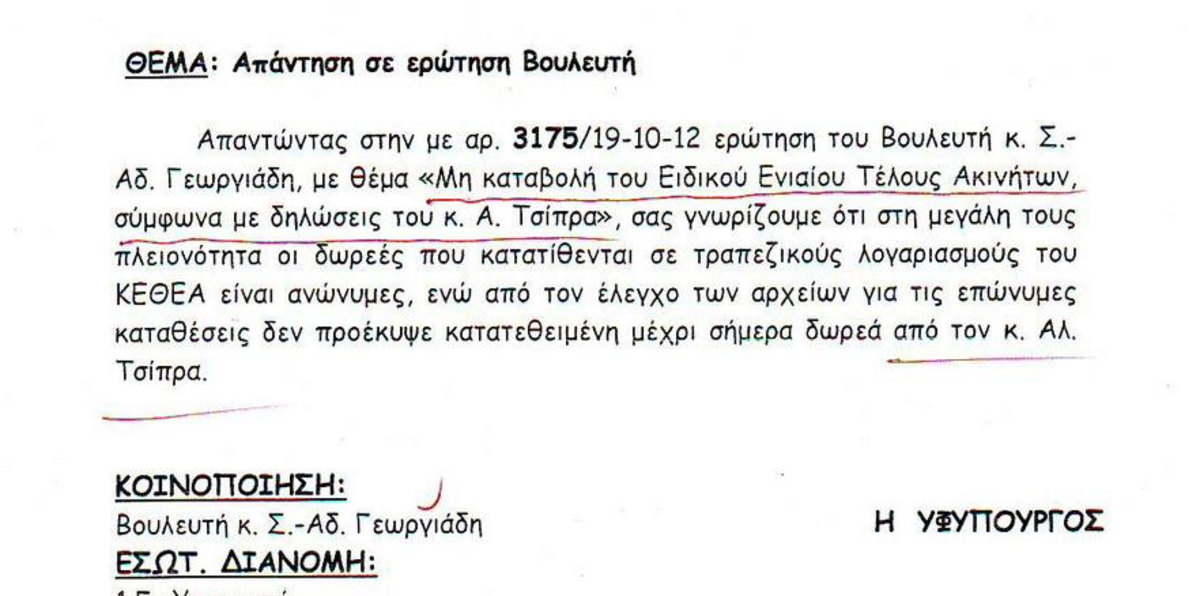 Άδωνις Γεωργιάδης: Ο Τσίπρας όχι μόνο δεν πλήρωσε το χαράτσι αλλά δεν έδωσε και τα χρήματα στο ΚΕΘΕΑ