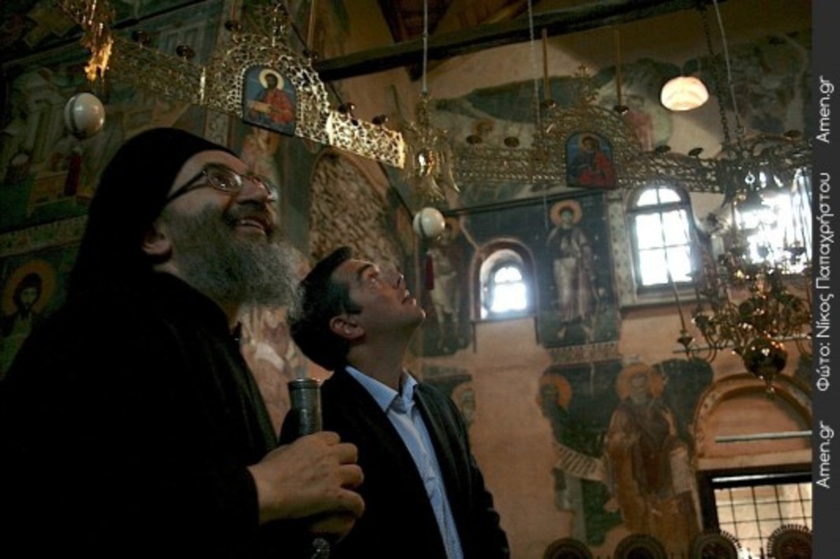Νωρίς το πρωί ο Αλέξης Τσίπρας άφησε πίσω του το Άγιο Όρος
