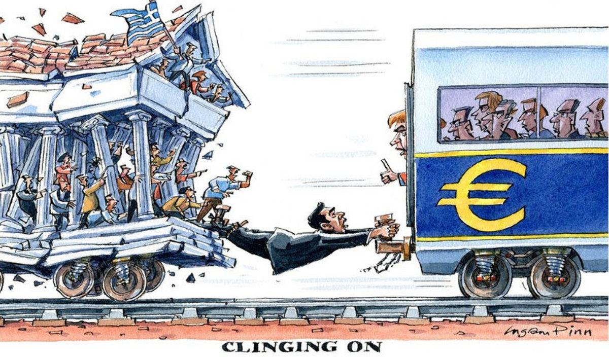 Σκίτσο των Financial Times: Ο Τσίπρας και το τρένο που φεύγει
