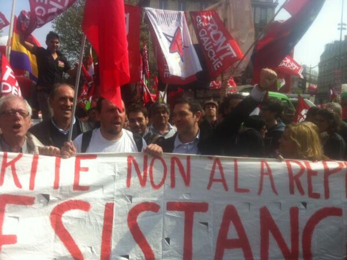 Διαδήλωση κατά της λιτότητας στο Παρίσι με… επικεφαλής τον Τσίπρα! (ΦΩΤΟ)