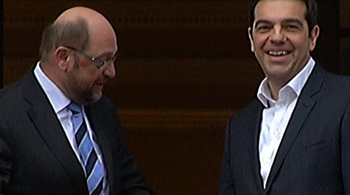 Ο Σουλτς στο Μαξίμου