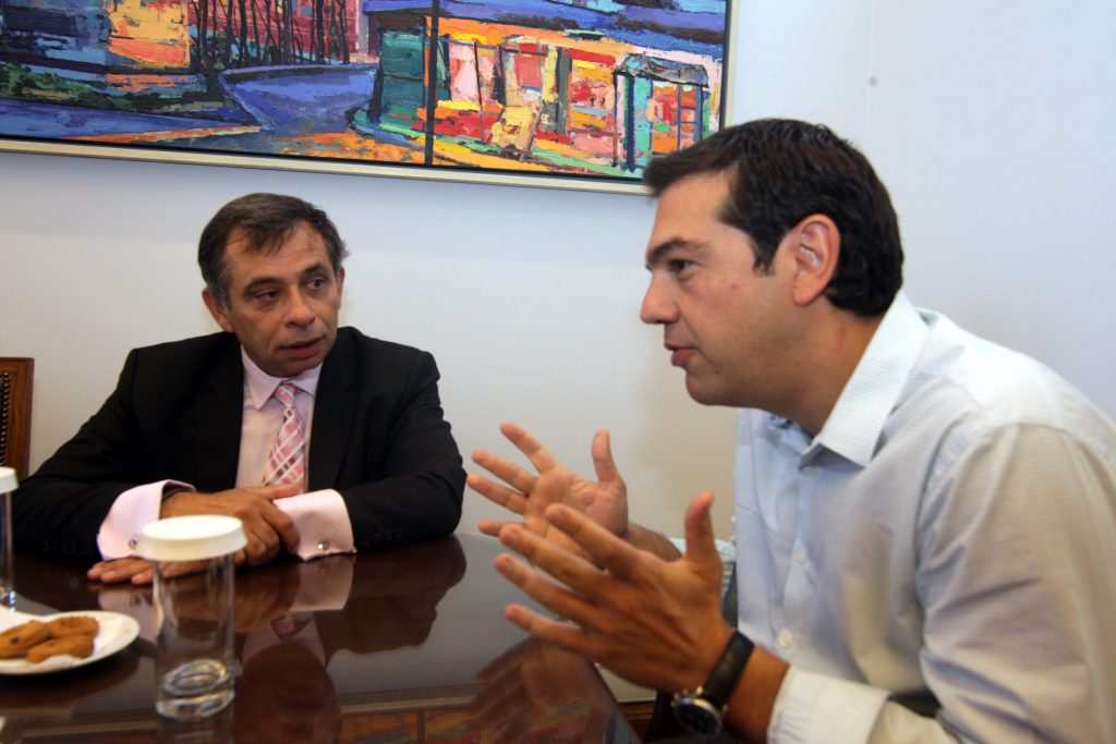 Ο πρόεδρος του ΣΥΡΙΖΑ συναντήθηκε με τον πρόεδρο της Ευρωπαϊκής Οικονομικής και Κοινωνικής Επιτροπής ΦΩΤΟ EUROKINISSI