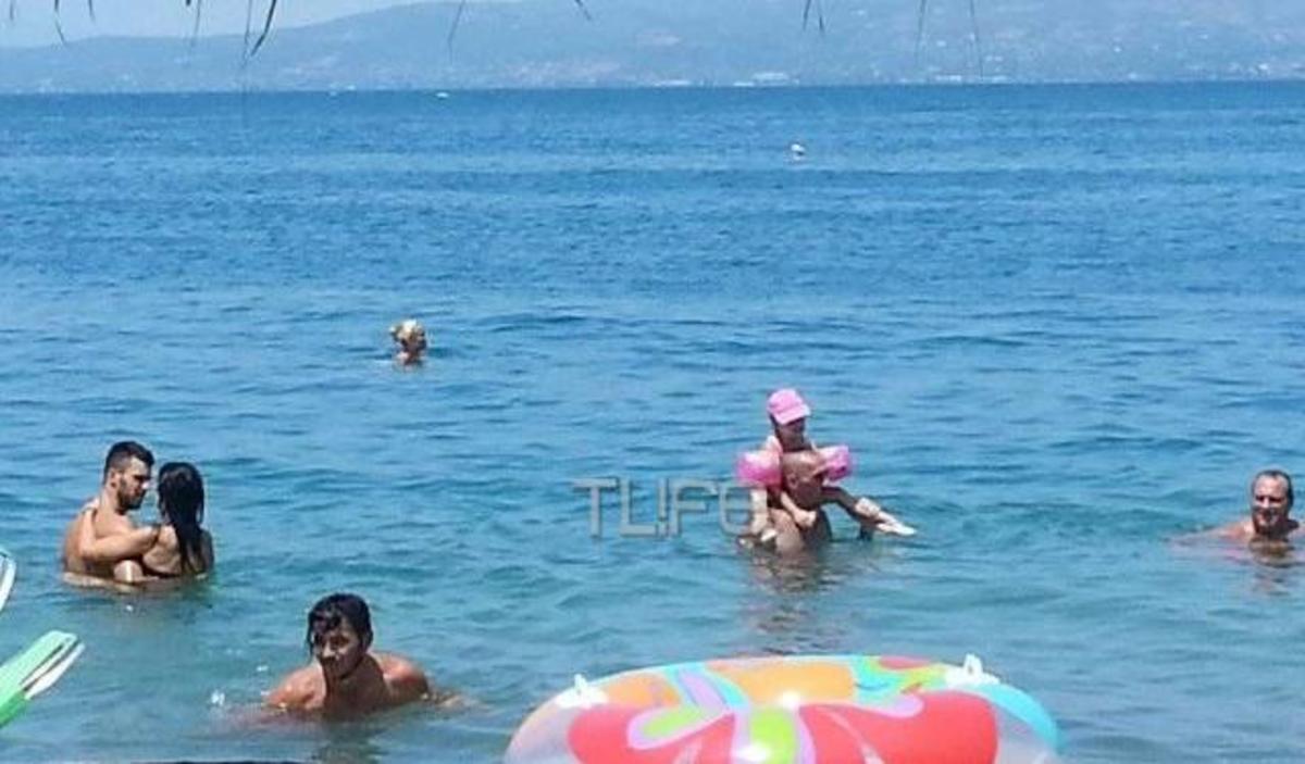 Μπρούνο Τσιρίλο: Με την κόρη και τη γυναίκα του για μπάνιο στον Ωρωπό! ΦΩΤΟ