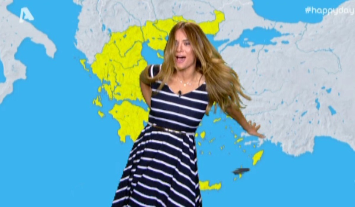 Το ατύχημα της Ελένης Τσολάκη ενώ χόρευε στο δελτίο καιρού