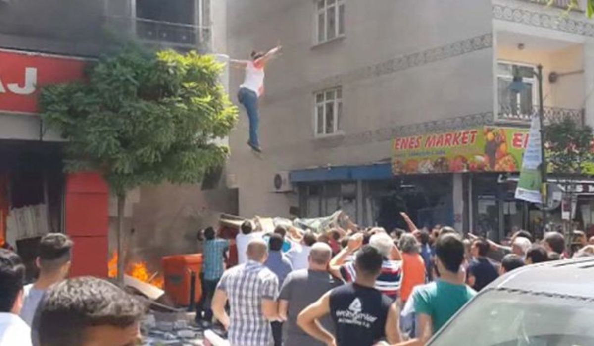 Τουρκία: Έγκυος 8,5 μηνών πήδηξε στο κενό για να σωθεί (VIDEO)