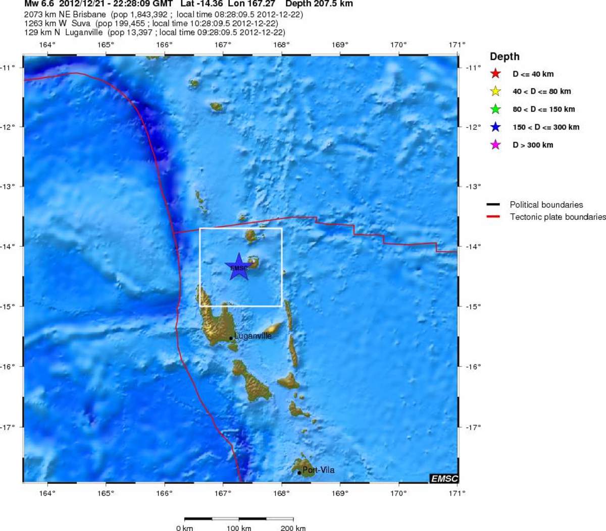 Σεισμός 6,8 Ρίχτερ στα νησιά Βανουάτου