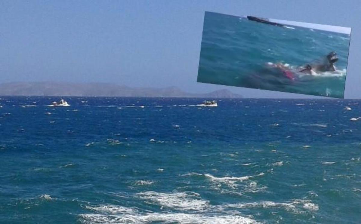 Το σημείο που είχε βρεθεί αναποδογυρισμένη η βάρκα του - ΦΩΤΟ FlashNews