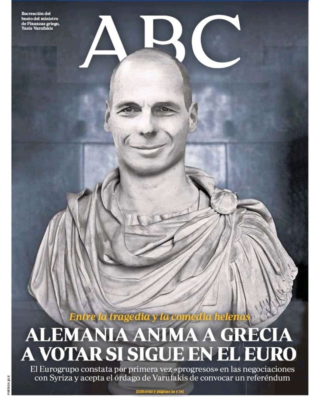 Ο Γιάνης Βαρουφάκης… Καίσαρας και με προτομή!