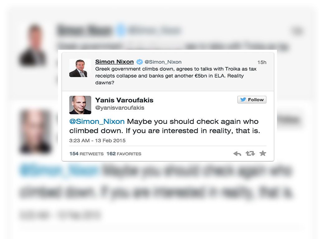 Νέος καυγάς Βαρουφάκη με δημοσιογράφο της WSJ στο Twitter