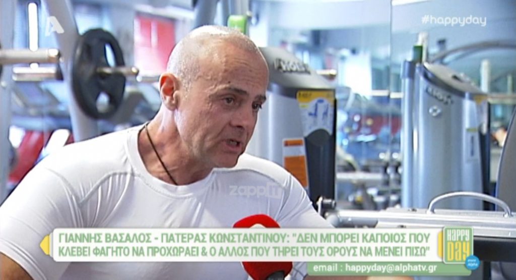 Ο πατέρας του Βασάλου «καρφώνει» ευθέως τον Αγγελόπουλο: «Ο Κωνσταντίνος προτιμά να είναι λιπόθυμος παρά να…»