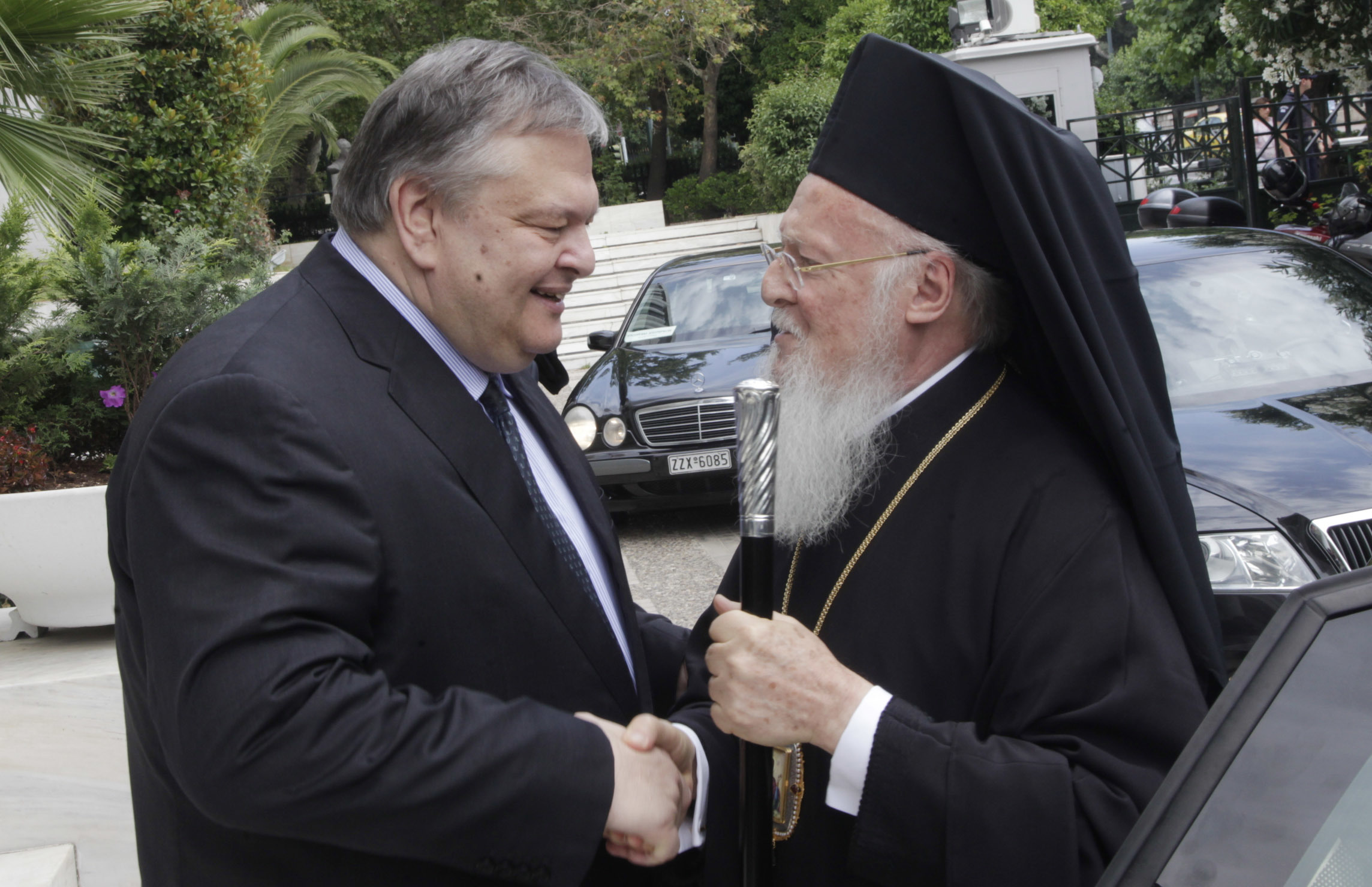 Βαρθολομαίος σε Βενιζέλο: Στο πρόσωπό σας χαιρετίζω την έντιμον ελληνική κυβέρνηση