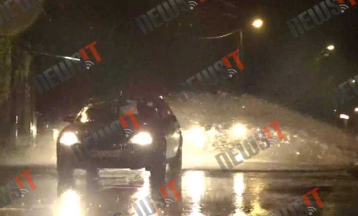 Πλημμύρισε η Αμαρουσίου-Χαλανδρίου