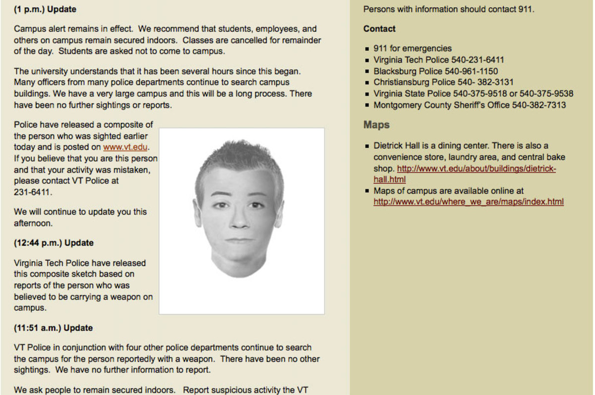 Θρίλερ στο Virginia Tech – Είναι αυτός ο ένοπλος εισβολέας;