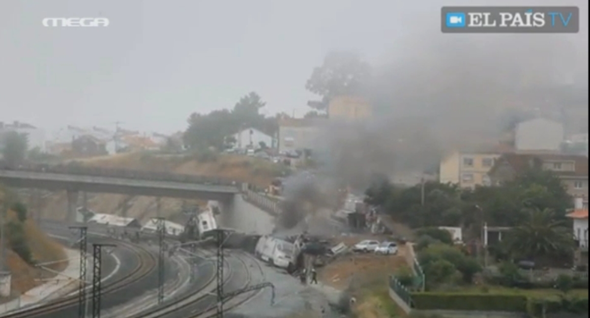 Σιδηροδρομική τραγωδία στην Ισπανία