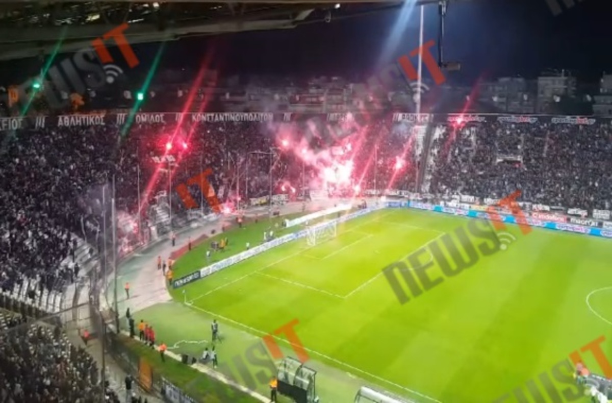 Ατμόσφαιρα Τούμπας στο ΠΑΟΚ-ΑΕΚ