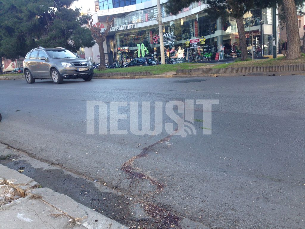 Το σημείο που έπεσε νεκρή η 75χρονη ΦΩΤΟ NEWSIT