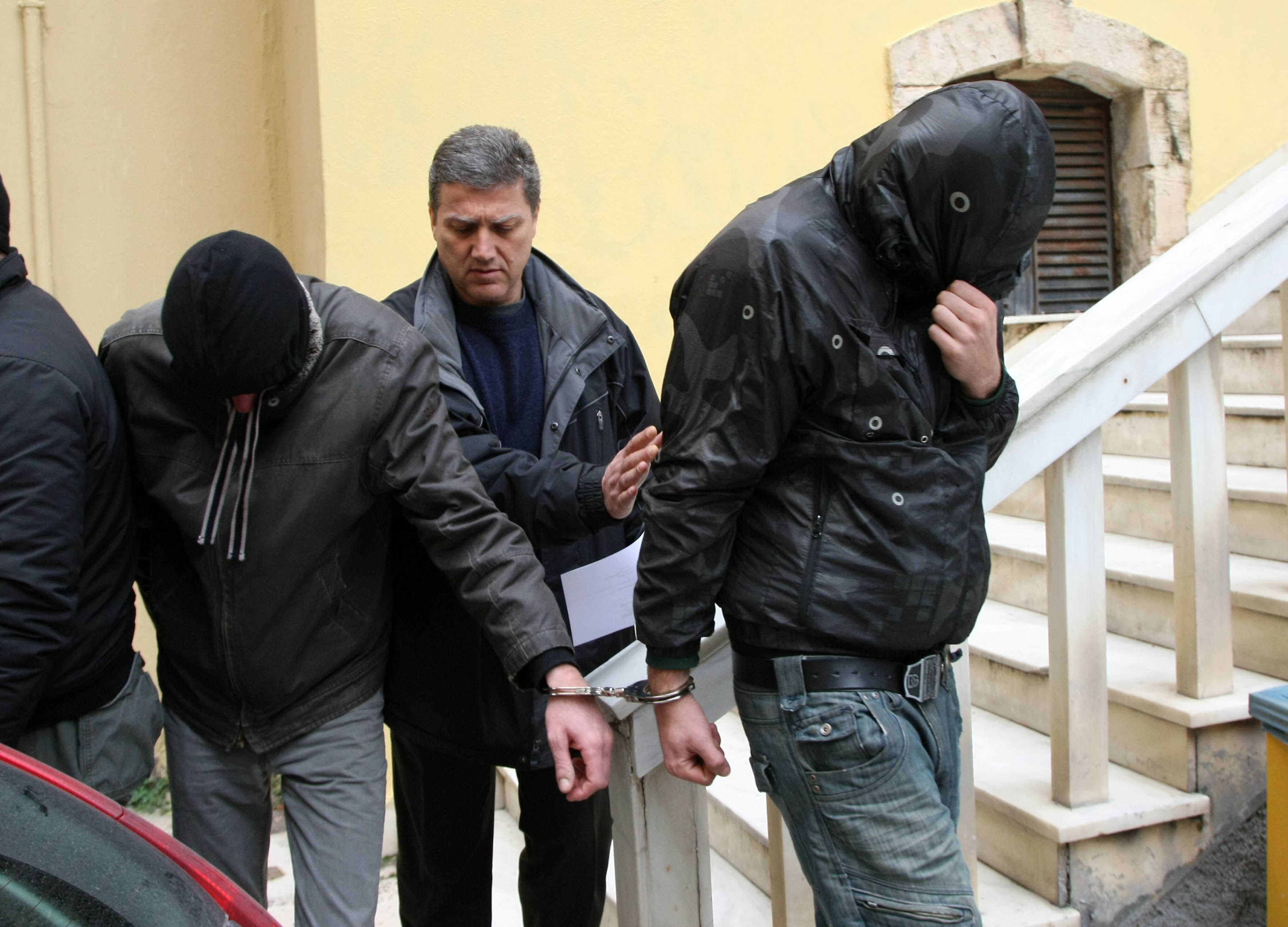 Οι κατηγορούμενοι για τους εμπρησμούς στην Εβραϊκή Συναγωγή - ΦΩΤΟ EUROKINISSI