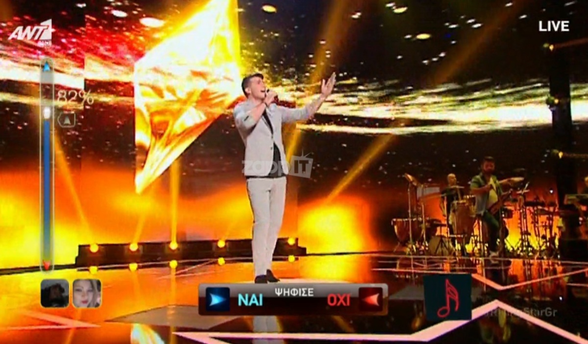 Rising Star Τελικός: Ο Γιάννης Ξανθόπουλος ο πρώτος φιναλίστ! Καθήλωσε το κοινό!