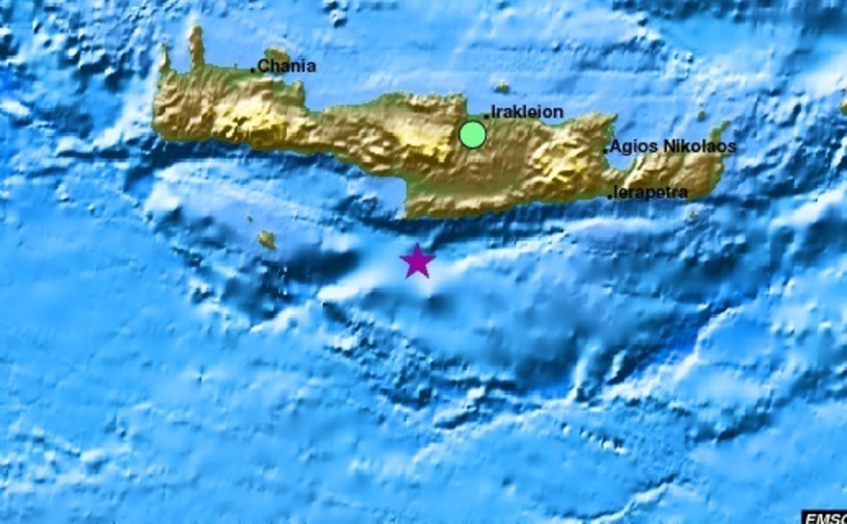 Νέος σεισμός 4,1 ρίχτερ στην Κρήτη