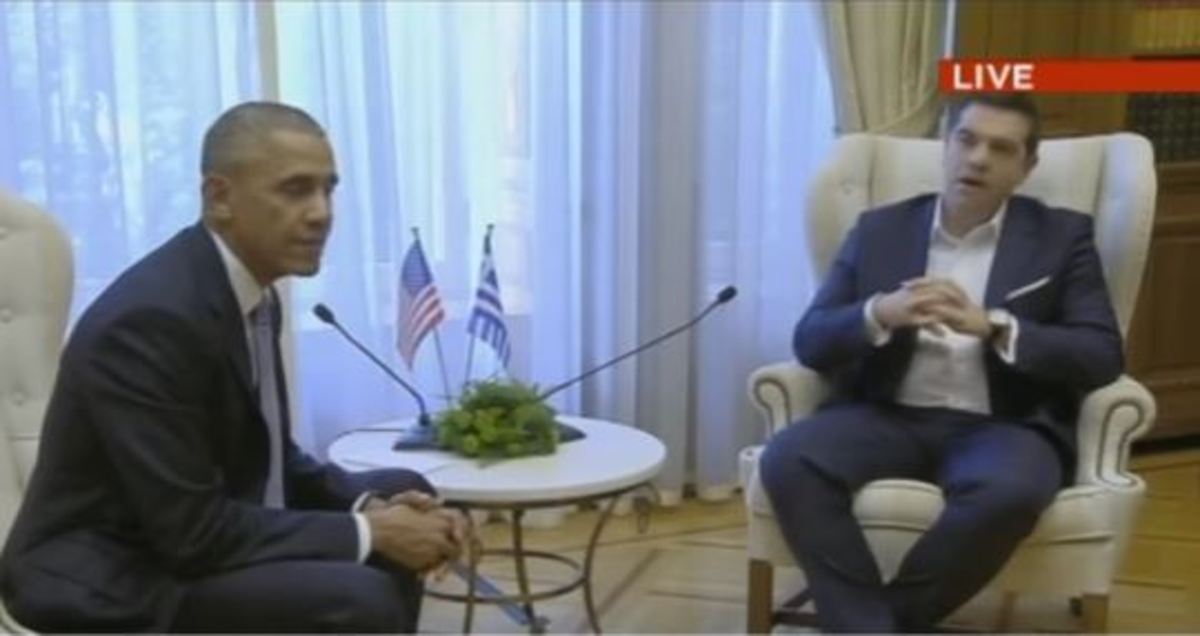 Επίσκεψη Ομπάμα: Το χασμουρητό που… έπνιξε ο Τσίπρας μπροστά στον “πλανητάρχη” [vid]