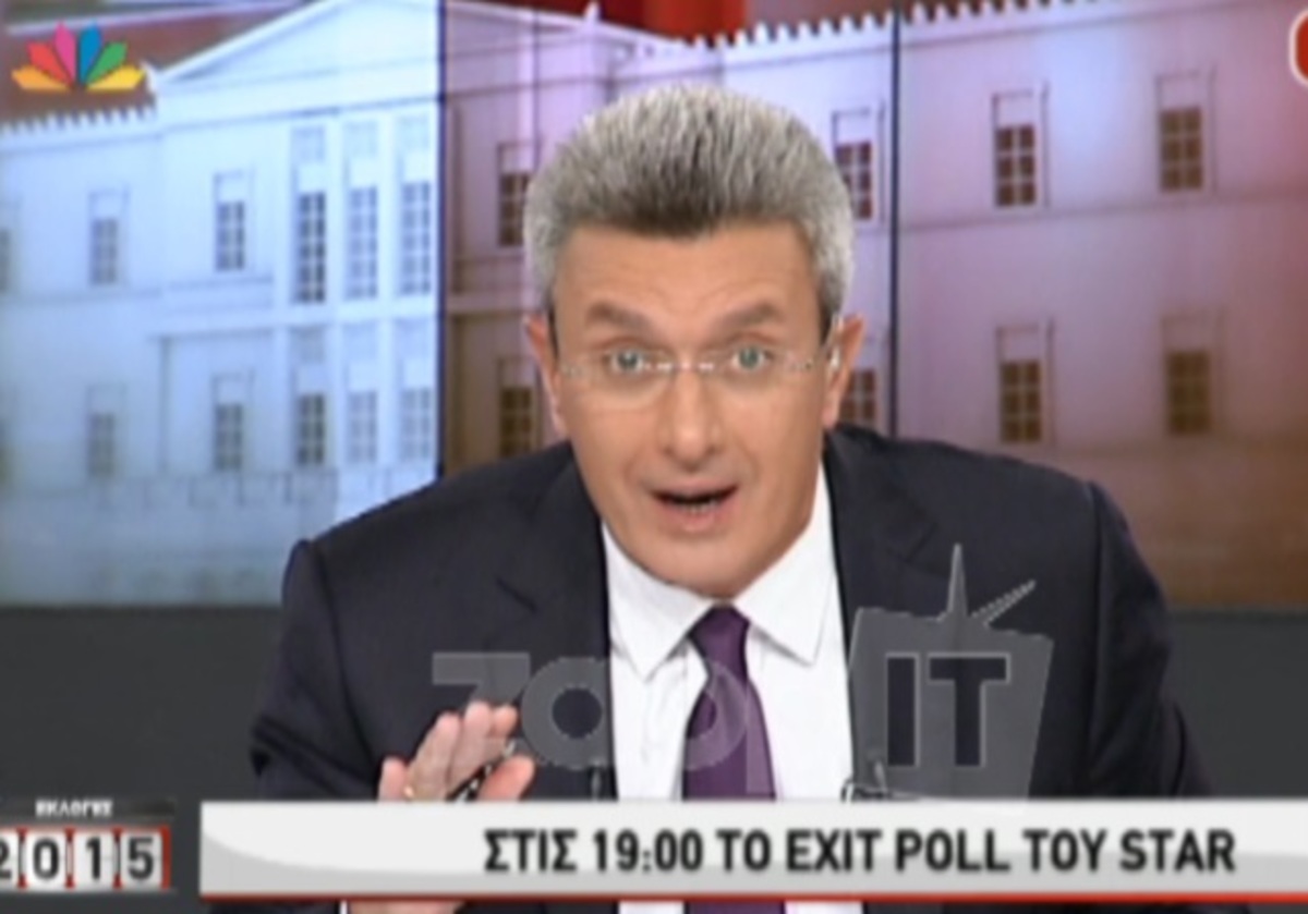 Εκλογές 2015: Ο Χατζηνικολάου «τίναξε» στον αέρα το ρολόι και αιφνιδίασε τη Χούκλη την ώρα των exit poll!