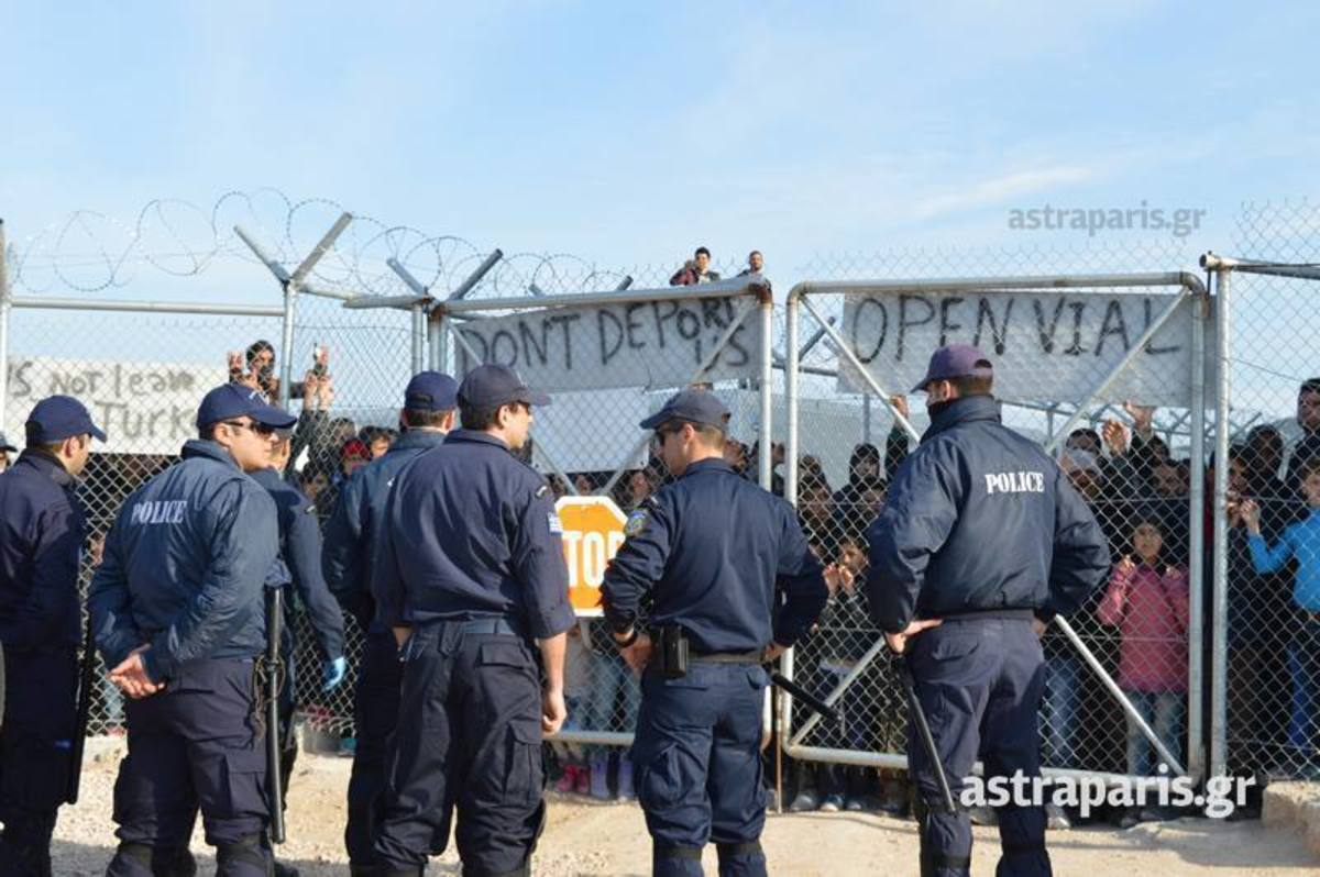 Αυξημένα μέτρα ασφαλείας στο hot spot απ΄όπου έφυγαν οι πρόσφυγες - ΦΩΤΟ από astraparis