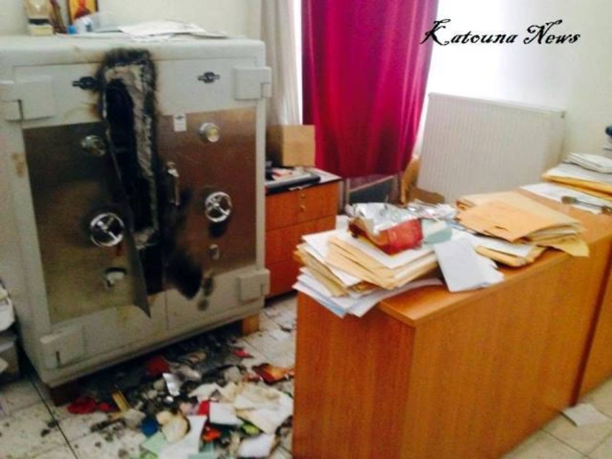 Άνοιξαν χρηματοκιβώτιο αλλά έφυγαν με άδεια χέρια (ΦΩΤΟ)