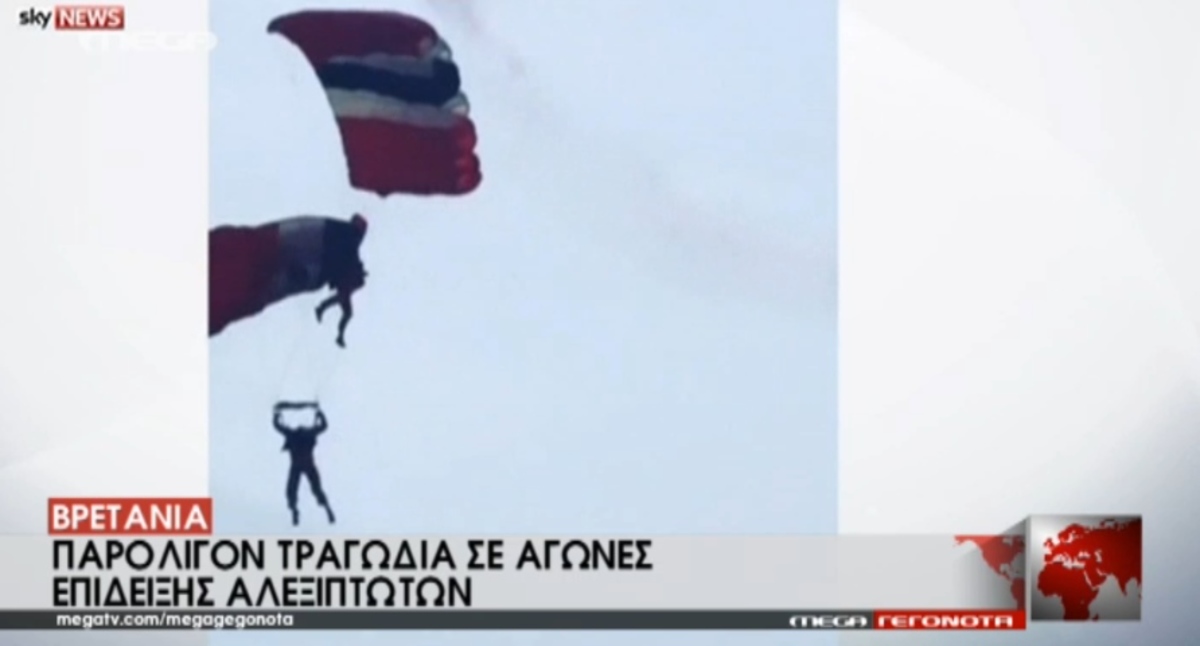 Παραλίγο τραγωδία με αλεξίπτωτο