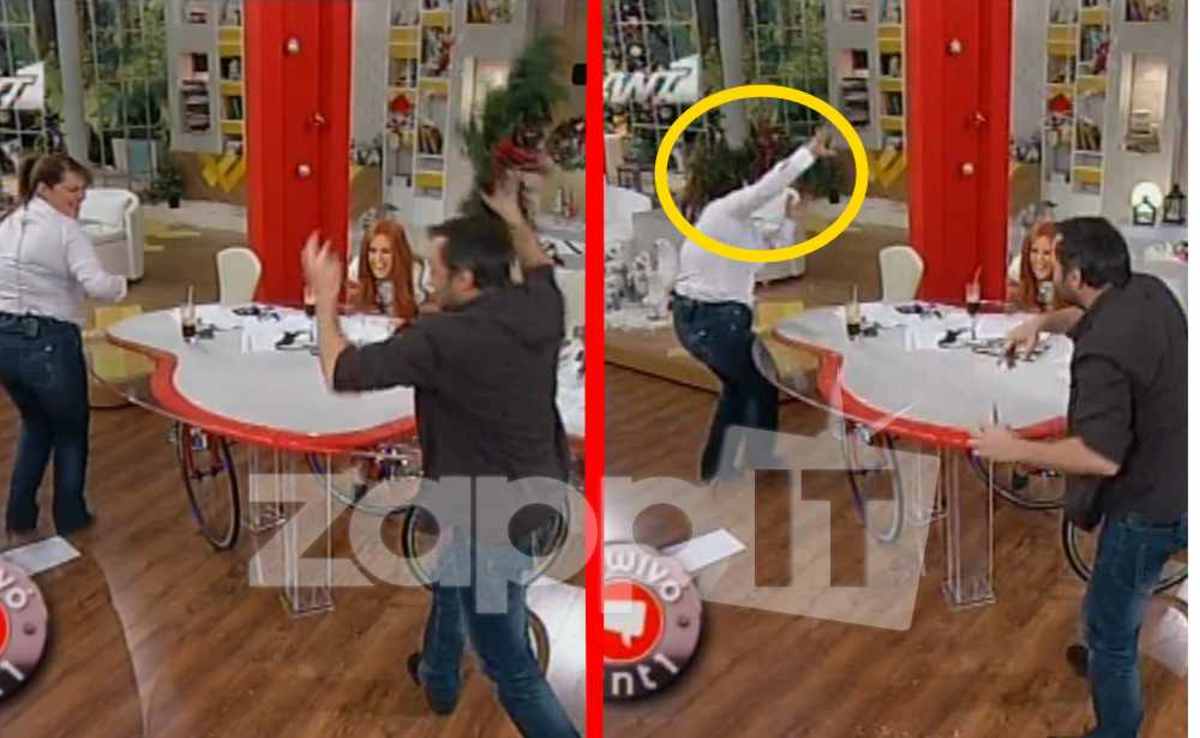 Ο Φερεντίνος πετάει τη χριστουγεννιάτικη διακόσμηση στο κεφάλι της Ζαρίφη!