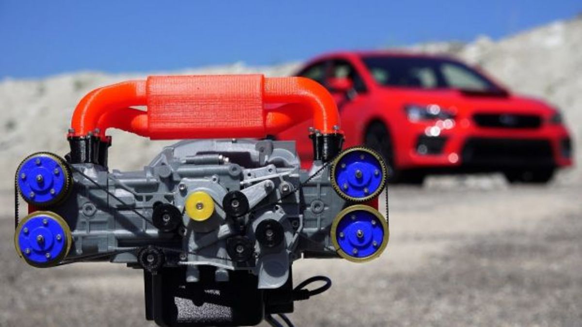 Ένας 3D-printed κινητήρας από Subaru WRX, που δουλεύει! [vid]