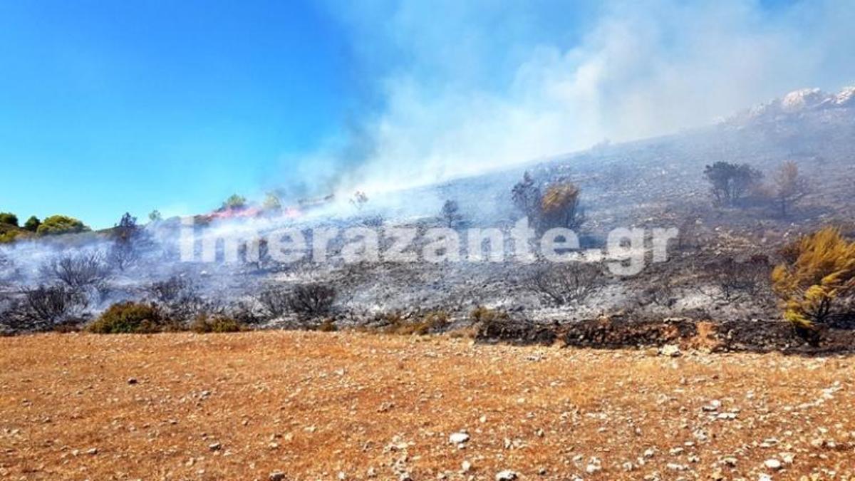 Ζάκυνθος: Σε ύφεση όλα τα πύρινα μέτωπα