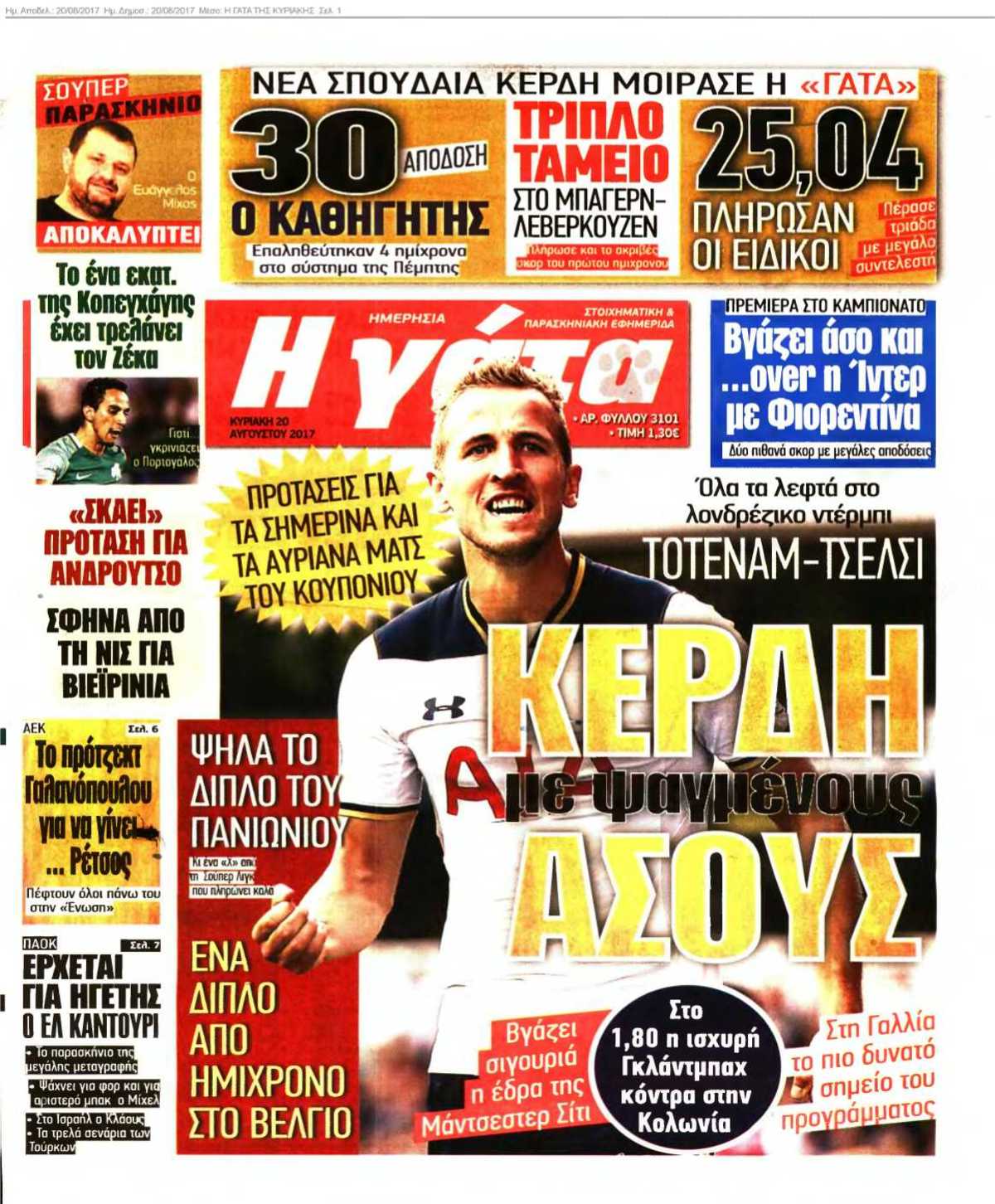 Η ΓΑΤΑ ΤΗΣ ΚΥΡΙΑΚΗΣ 20-08-2017