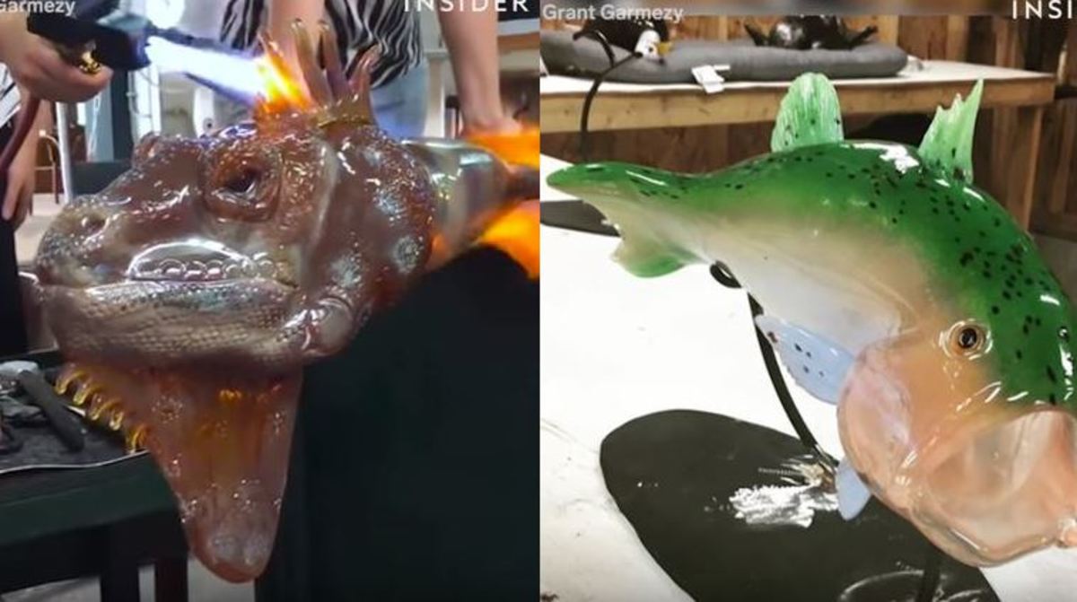Καλλιτέχνης φτιάχνει απίστευτες δημιουργίες από γυαλί