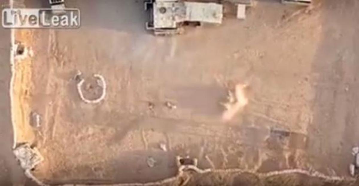 Σοκαριστικό βίντεο με στρατιώτη που βομβαρδίζεται από drone [vid]