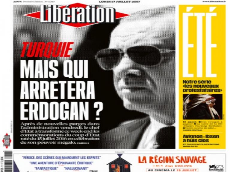 Liberation: «Μα ποιος τέλος πάντων θα σταματήσει τον Ερντογάν;»