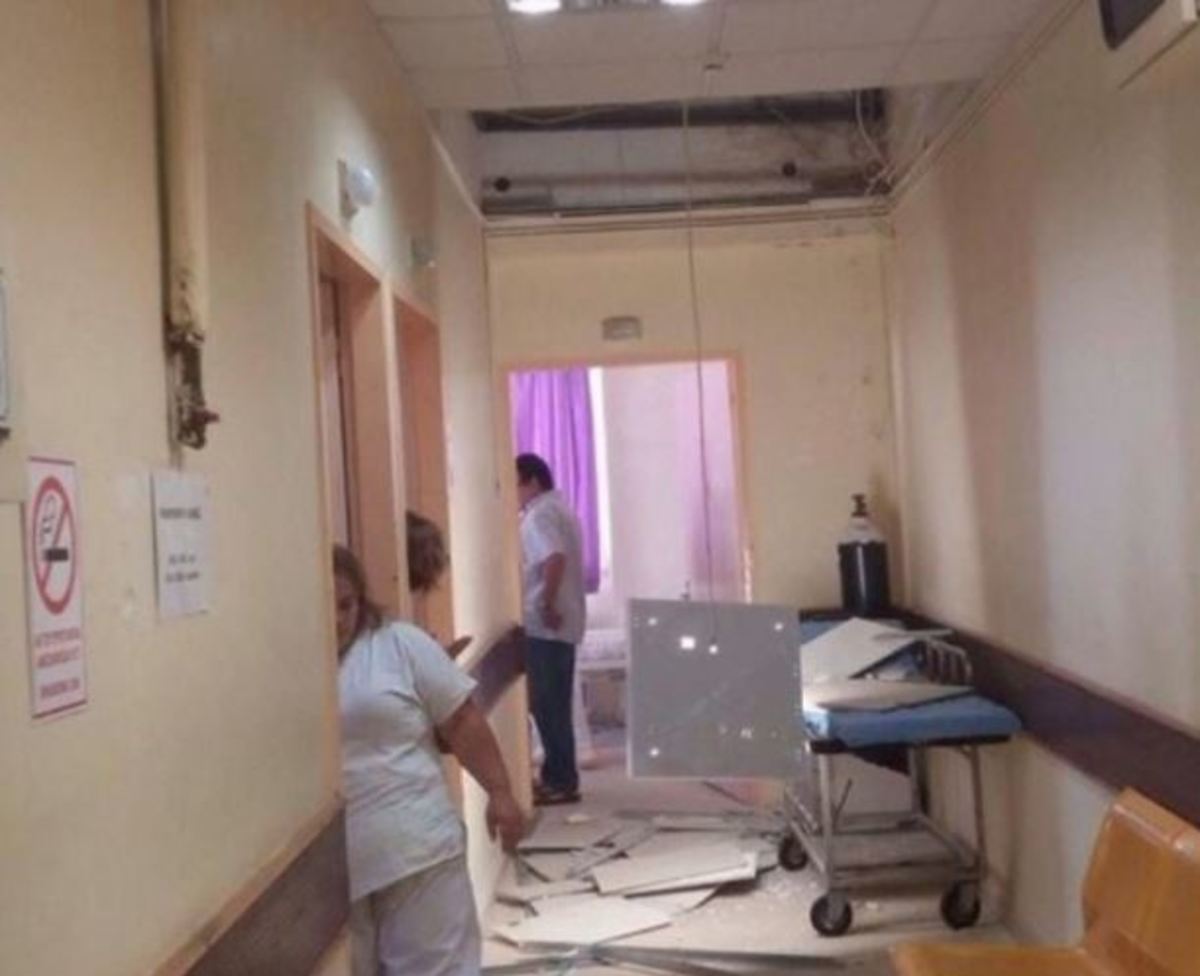 Νοσοκομείο Χίου: Κατέρρευσε μέρος της οροφής στην παθολογική