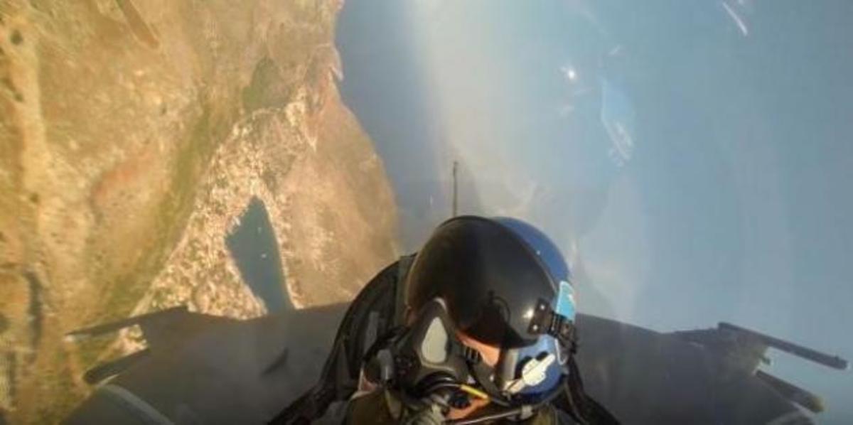 Δείτε το βίντεο της πτήσης του Αρχηγού ΓΕΕΘΑ πάνω από το Αιγαίο