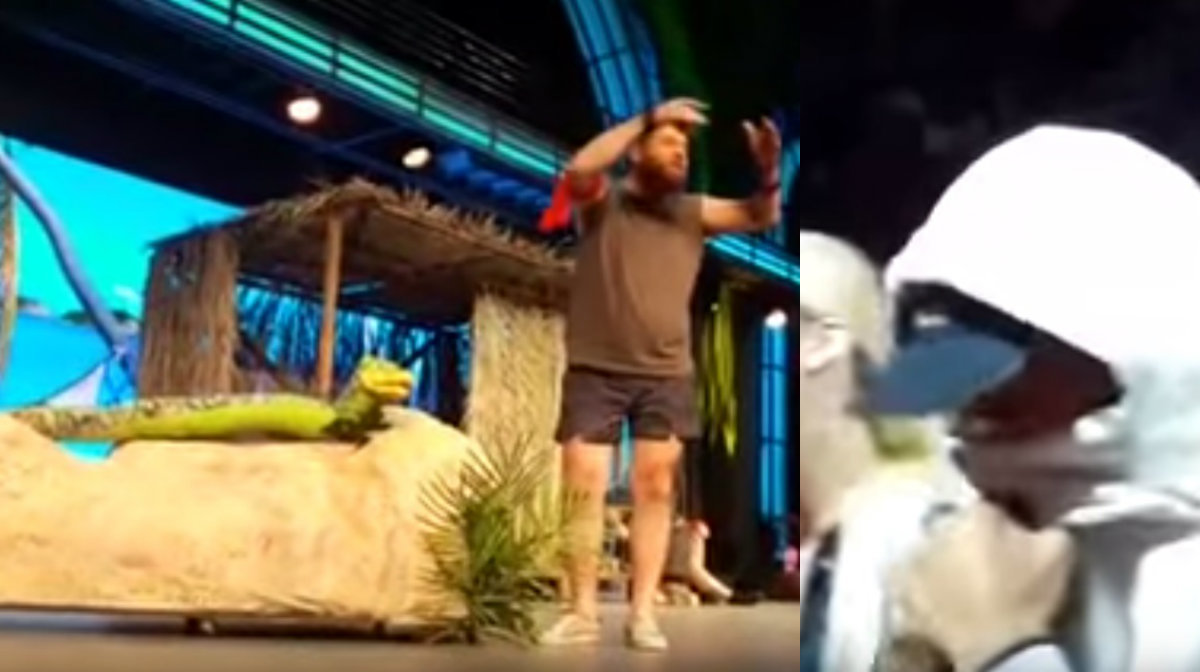 Ο Μάρκος Σεφερλής σατιρίζει τον Στέλιο Χανταμπάκη ενώ βρίσκεται πίσω του!