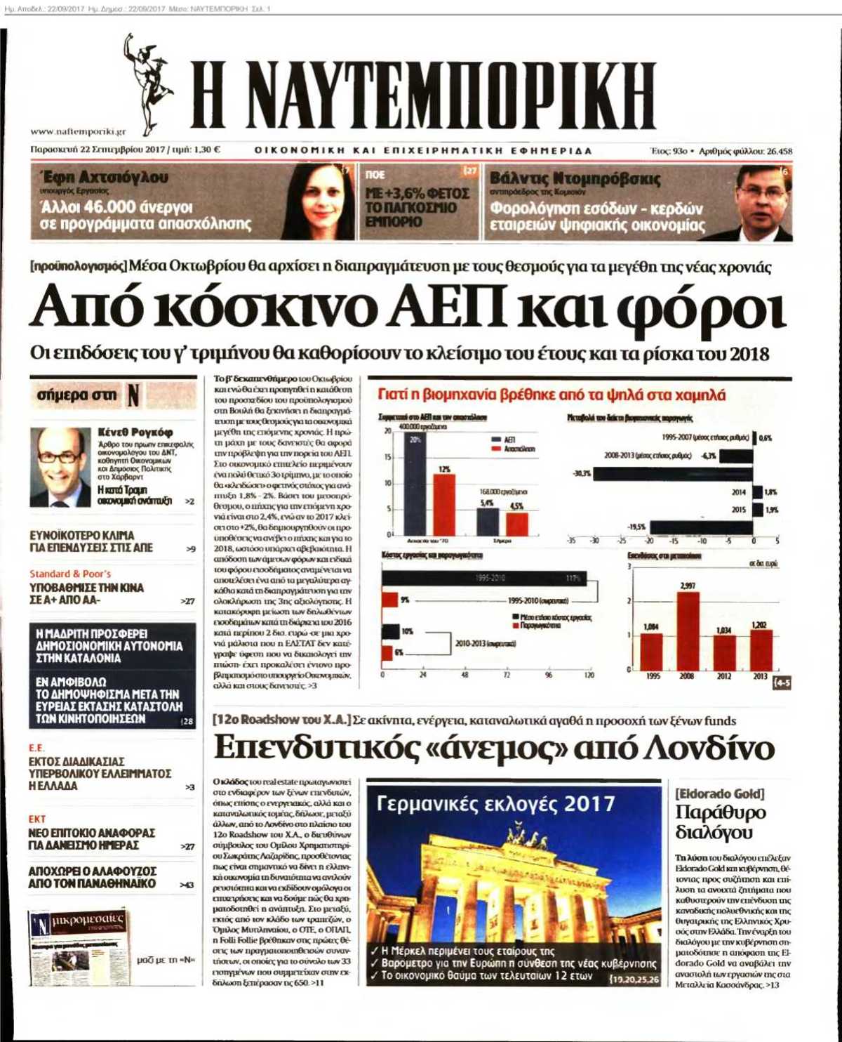ΝΑΥΤΕΜΠΟΡΙΚΗ 22-09-2017