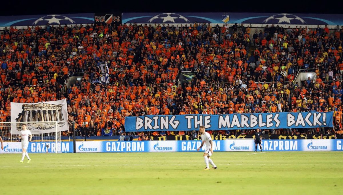 ΑΠΟΕΛ: Υπέρ του πανό για τα μάρμαρα ο παρατηρητής της UEFA!