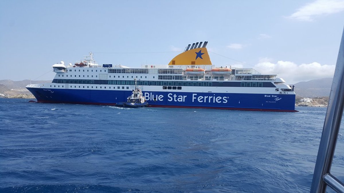 Άρχισε η επιχείρηση αποκόλλησης του Blue Star Patmos [vid]