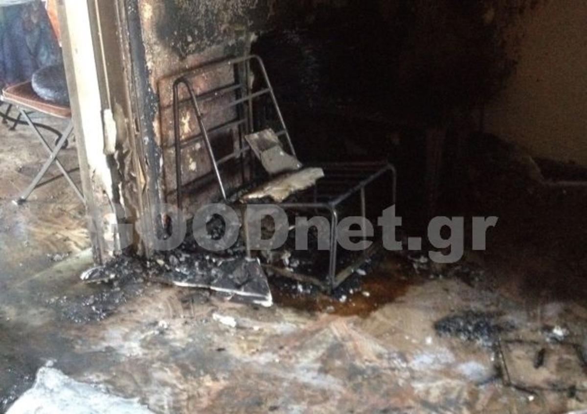 Ρέθυμνο: Εμπρησμός στα γραφεία του ΣΥΡΙΖΑ – Μεγάλες ζημιές [pics]