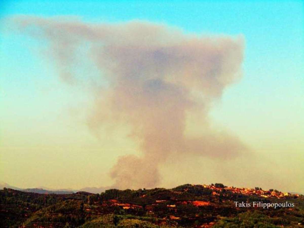 Ακόμα καίει η φωτιά στα σύνορα Ηλείας Αρκαδίας – Συναγερμός για νέα πυρκαγιά