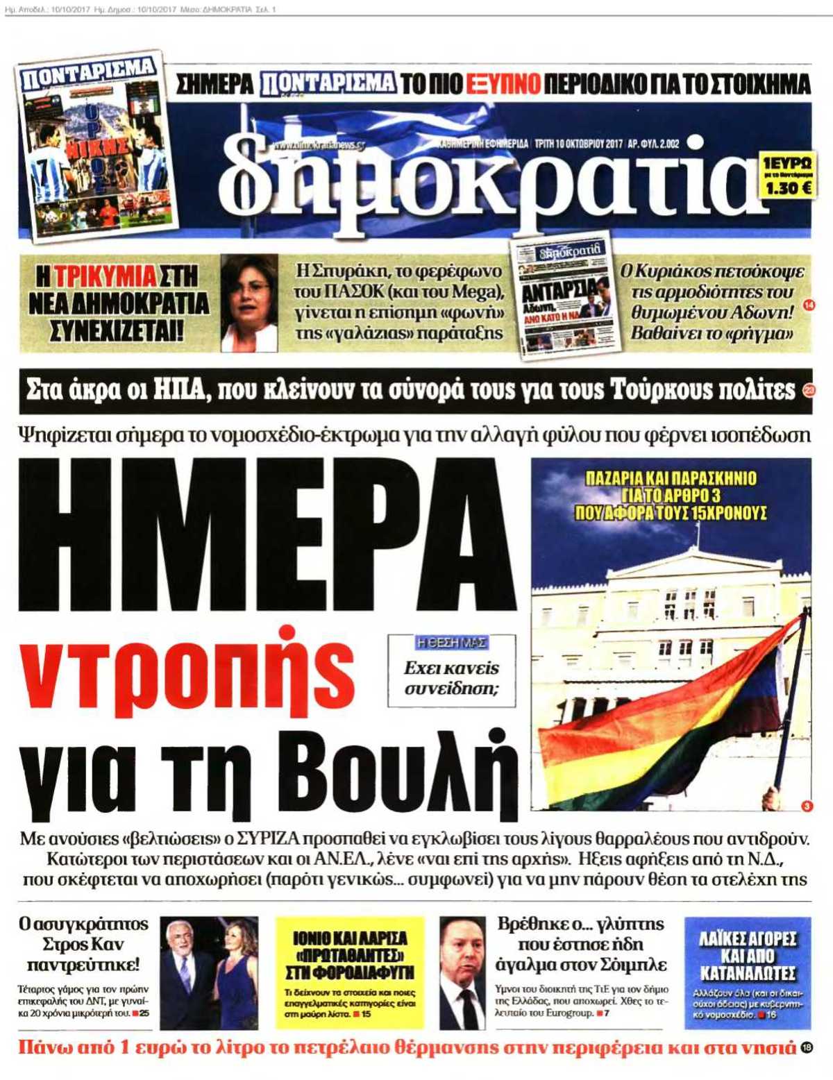 ΔΗΜΟΚΡΑΤΙΑ 10-10-2017