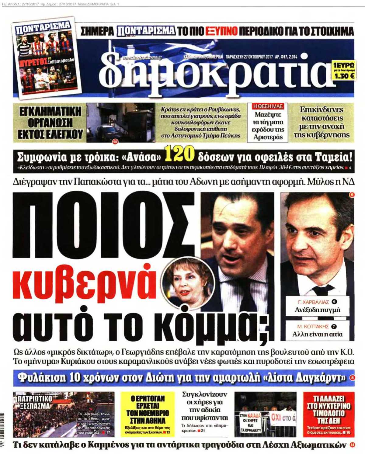 ΔΗΜΟΚΡΑΤΙΑ 27-10-2017