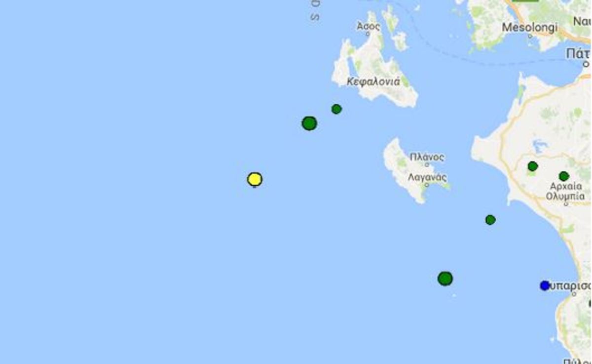 Σεισμός σε Κεφαλονιά και Ζάκυνθο