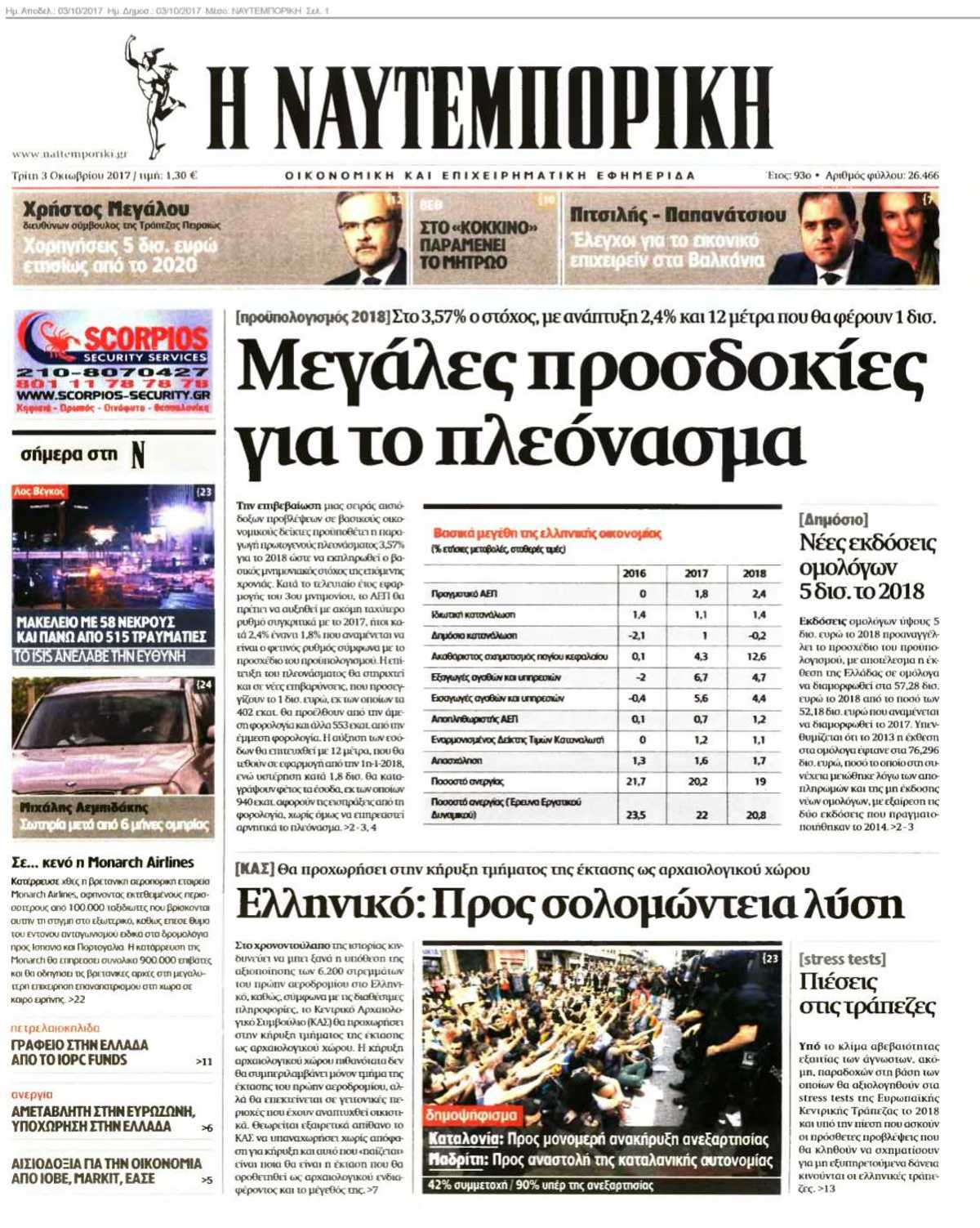 ΝΑΥΤΕΜΠΟΡΙΚΗ 03-10-2017